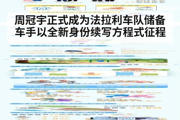 周冠宇正式成为法拉利车队储备车手以全新身份续写方程式征程